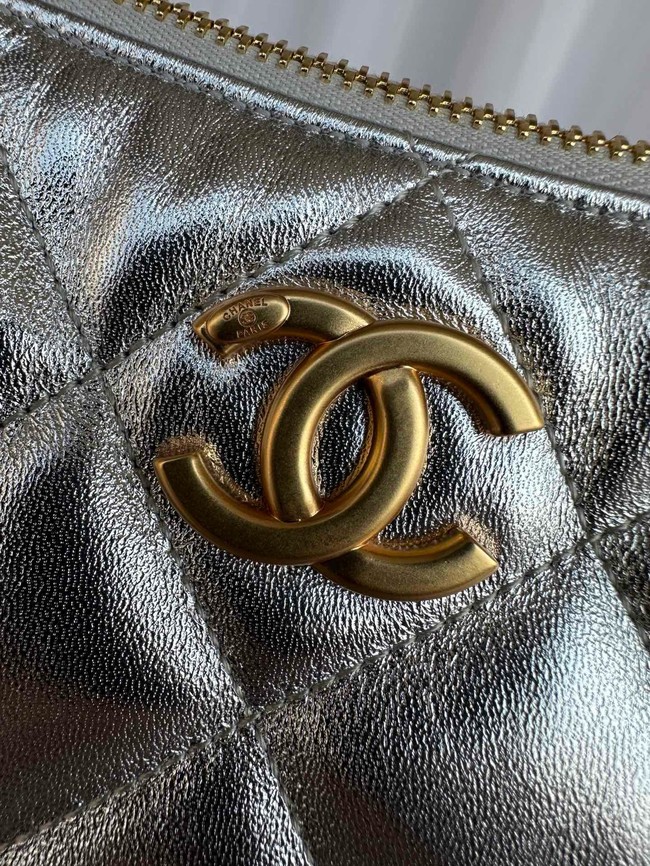 Chanel small HOBO BAG AS5528 Silver