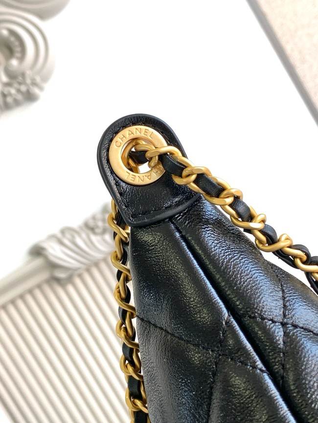Chanel small HOBO BAG AS5528 black