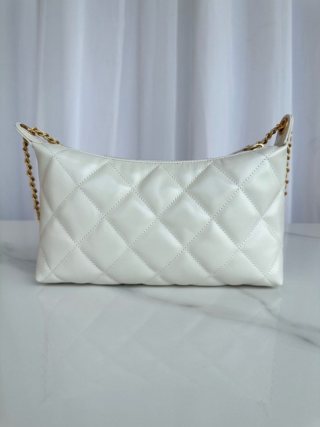 Chanel small HOBO BAG AS5528 white