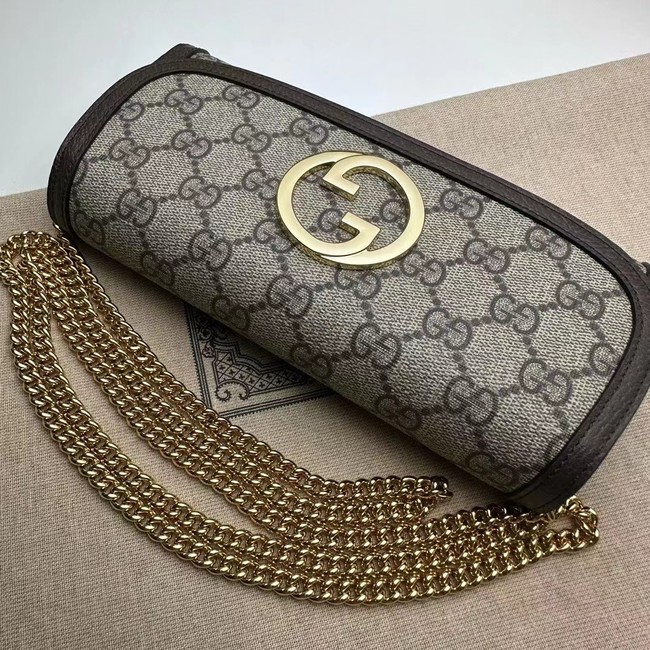 GUCCI BLONDIE WALLET ON CHAIN 725215 Brown