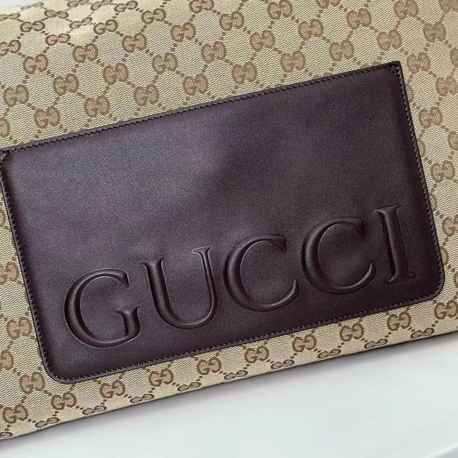 GUCCI GG CANVAS LARGE CROSSBODY BAG 821616 Beige