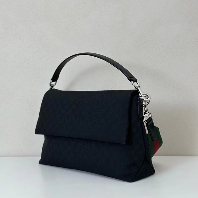GUCCI GG CANVAS LARGE CROSSBODY BAG 821616 black
