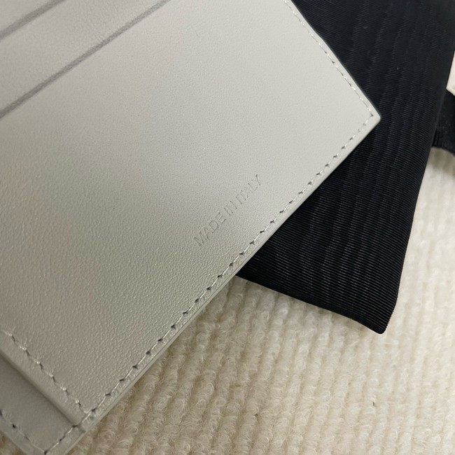 Celine TRIOMPHE COMPACT WALLET IN SHINY CALFSKIN 10K623 LIGHT STONE