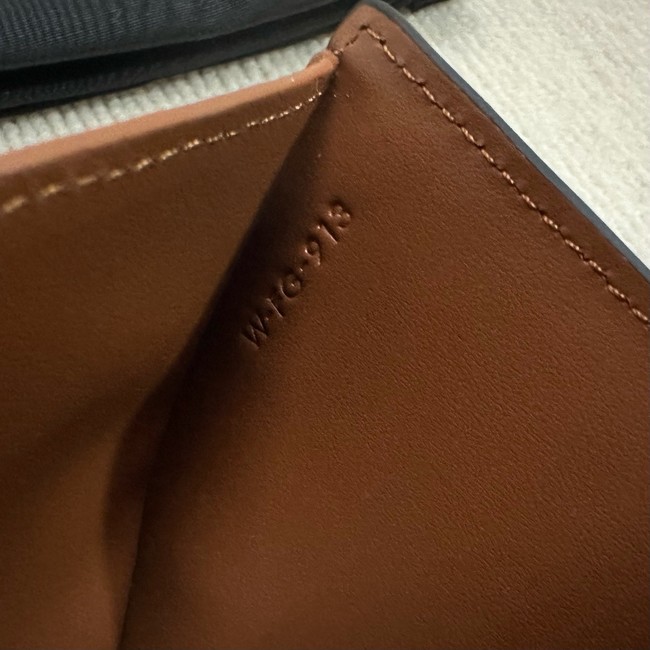 Celine FINE STRAP WALLET NINO IN SUPPLE GRAINED CALFSKIN 10M962 TAN