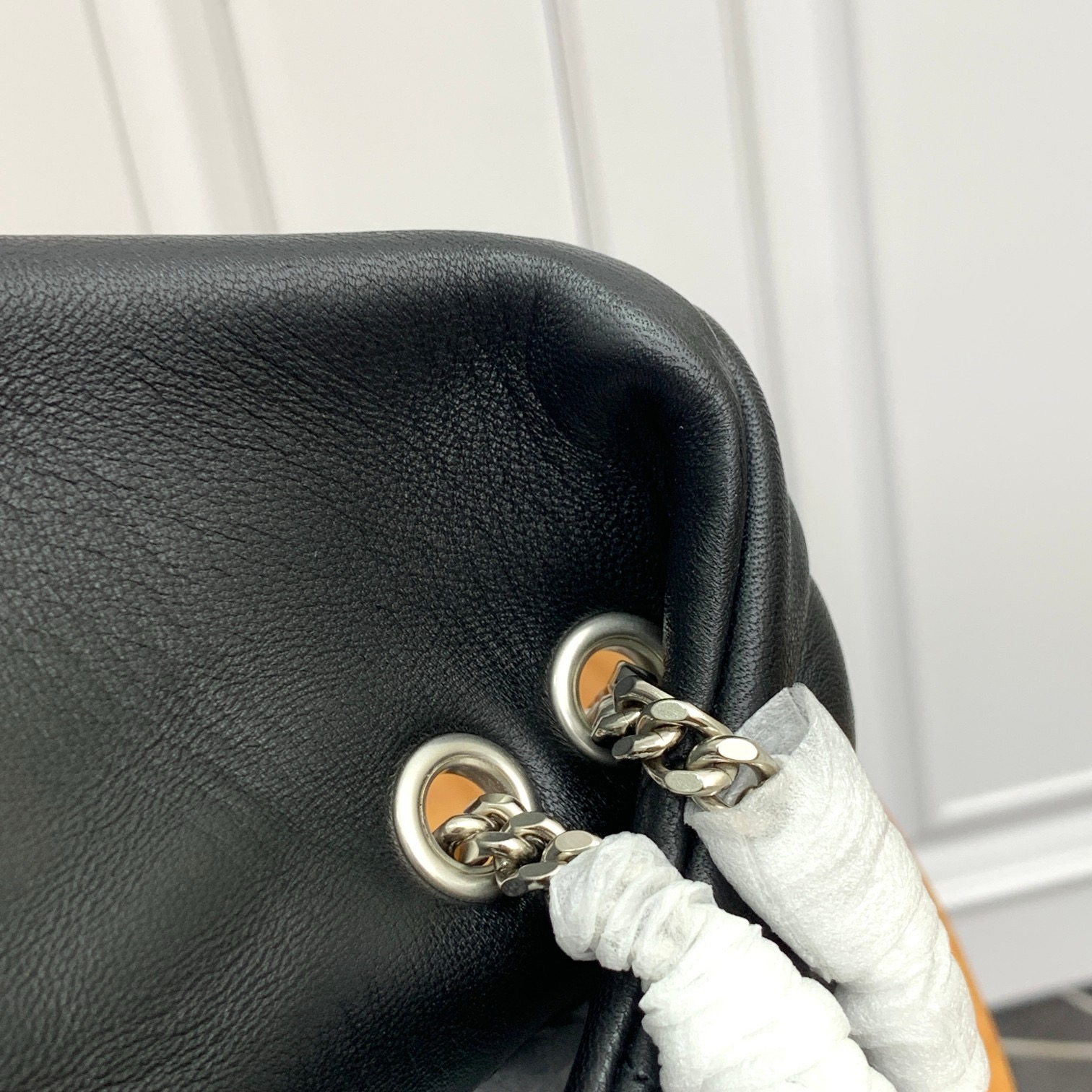 SAINT LAURENT TOY PUFFER IN LAMBSKIN 759337 NOIR