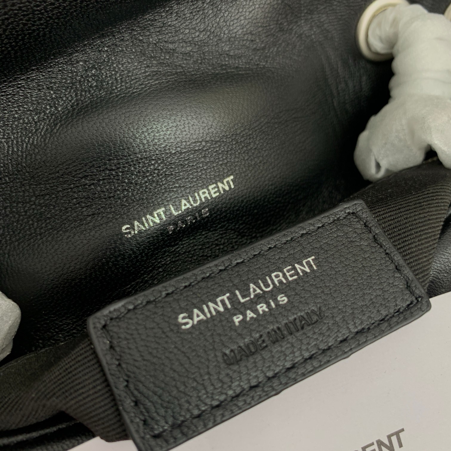 SAINT LAURENT TOY PUFFER IN LAMBSKIN 759337 NOIR