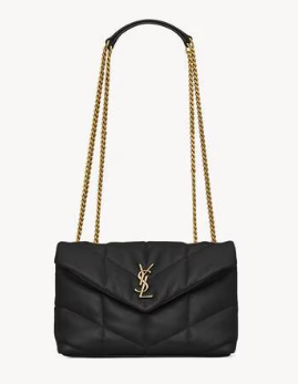 SAINT LAURENT TOY PUFFER IN LAMBSKIN 759337 black