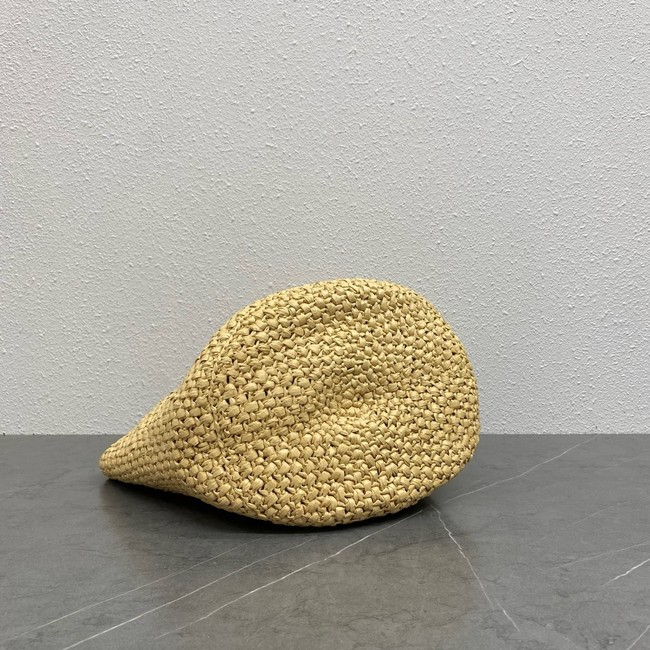 Celine TEEN NINO BAG IN RAFFIA WITH TRIOMPHE EMBROIDERIES 116388 NATURAL & TAN