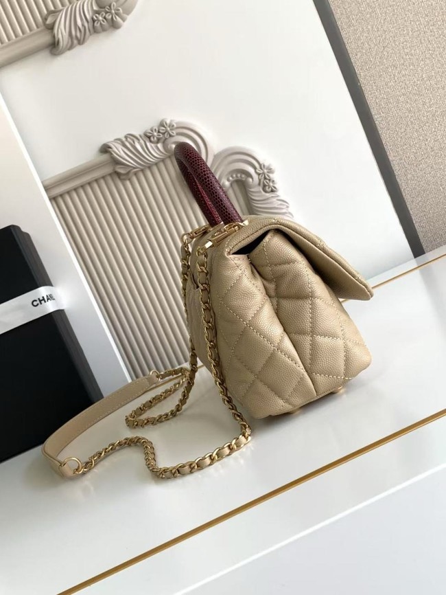 Chanel MINI FLAP BAG WITH TOP HANDLE AS2215-3