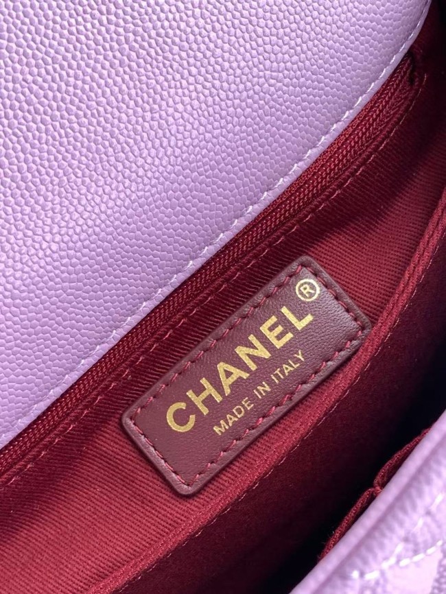 Chanel MINI FLAP BAG WITH TOP HANDLE AS2215-14