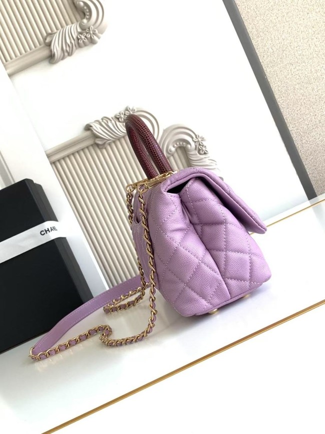 Chanel MINI FLAP BAG WITH TOP HANDLE AS2215-13