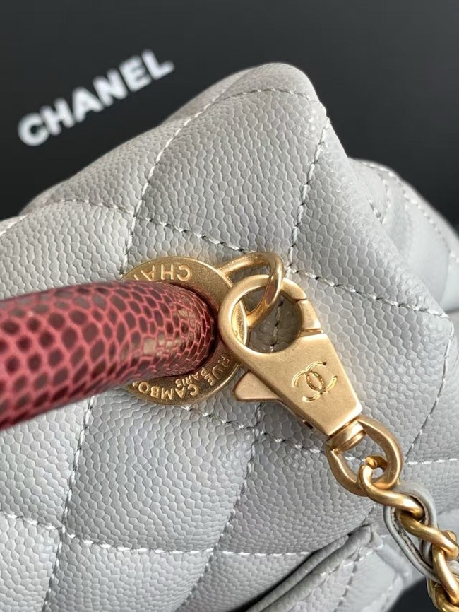 Chanel MINI FLAP BAG WITH TOP HANDLE AS2215-9