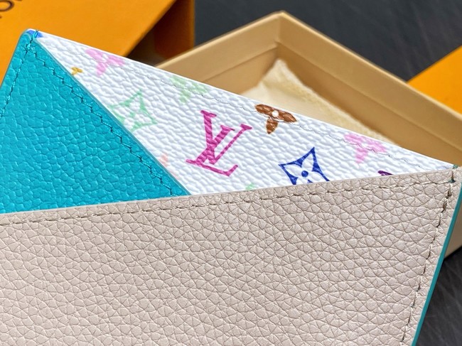 Louis Vuitton LV x TM Criss-Cross Card Holder M14090 Kabira Blue