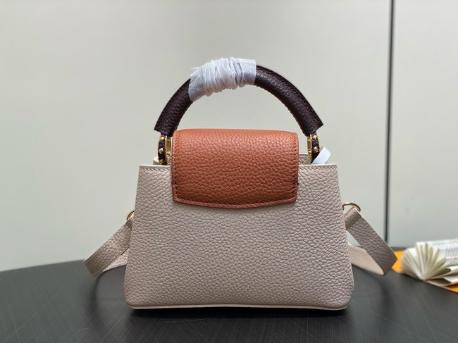 Louis Vuitton Ostrich Capucines BB M11908 Galet& Tan & Chocolate