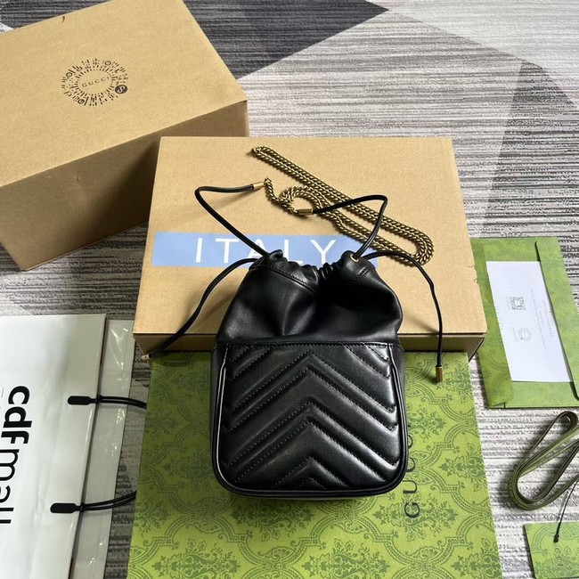 GUCCI GG MARMONT MINI SHOULDER BAG 746433 black