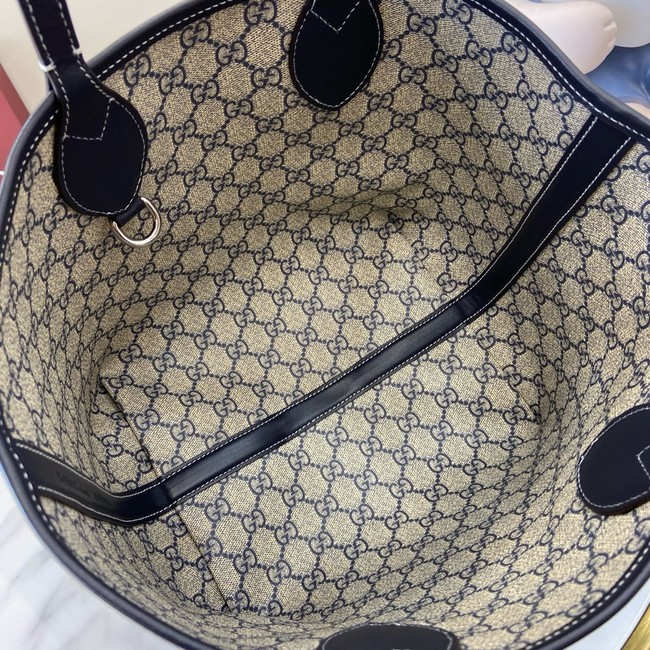 GUCCI TOTISSIMA SMALL REVERSIBLE TOTE 820496 Dark blue denim