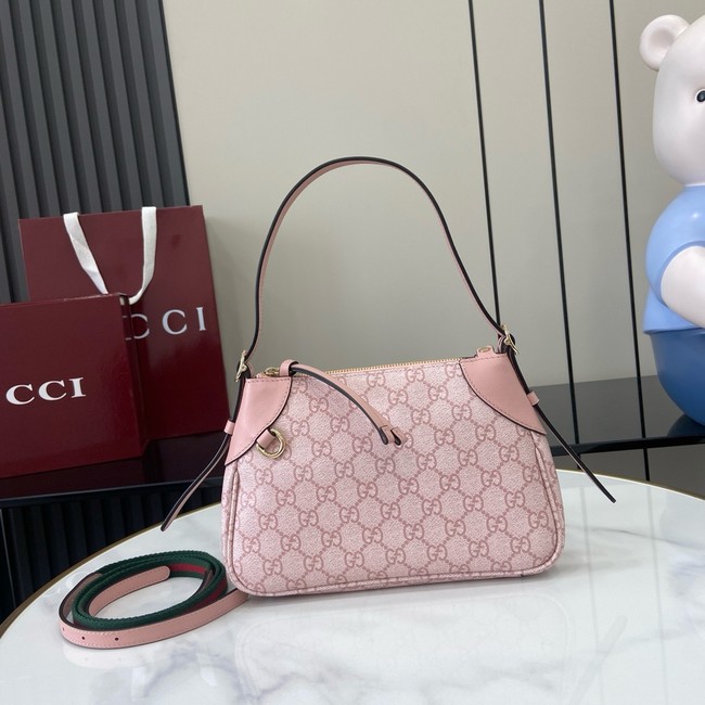 Gucci GG EMBLEM SMALL SHOULDER BAG 815218 pink