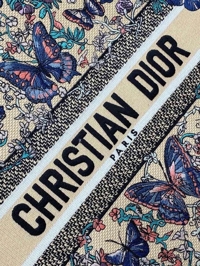 Large Dior Book Tote Embroidery Embroidery M1286ZEDX-1