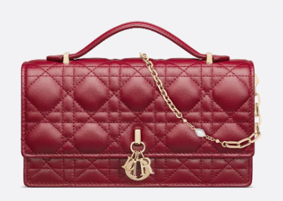 My Dior Mini Bag Cannage Lambskin S0980ONMJ Cherry Red