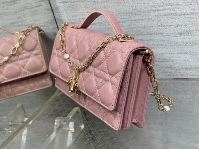 My Dior Mini Bag Cannage Lambskin S0980ONMJ dark pink