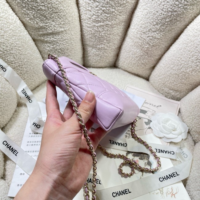 Chanel CLUTCH WITH CHAIN AP3656 Pink purple