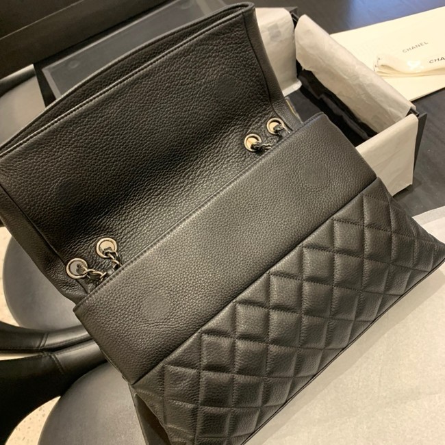Chanel Grained Calfskin Shoulder Bag AS8095 black