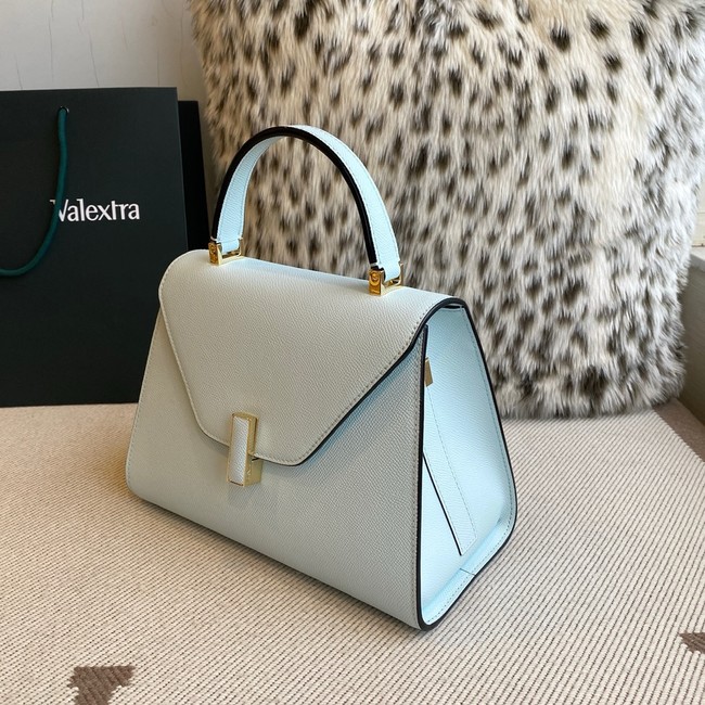 Valextra Iside Top Handle Medium Bag 56028 SMOKEY BLUE