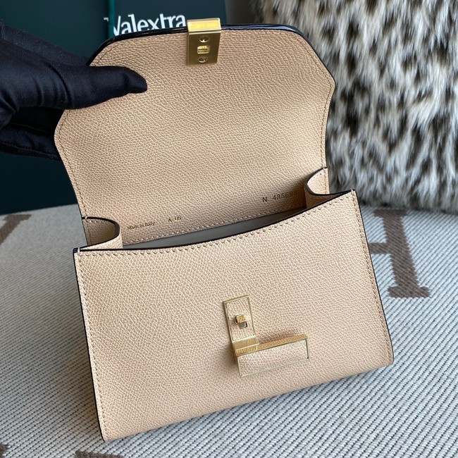 Valextra Iside Top Handle Mini Bag 00359 Nude