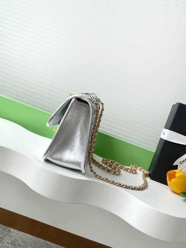 Chanel Mini flap bag AS4795 Silver