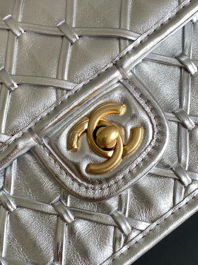 Chanel Mini flap bag AS4797 Silver