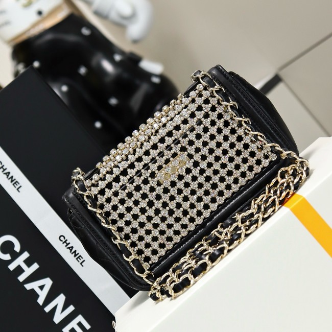 Chanel Mini flap bag AS4961 black&gold