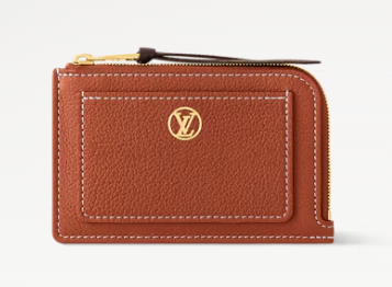 Louis Vuitton NEW Low Key Zipped Card Holder M14550 Cognac Brown