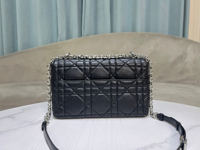 Dior Medium Soft Dior Caro Bag Macrocannage Lambskin M9253UHPA black&Black hardware