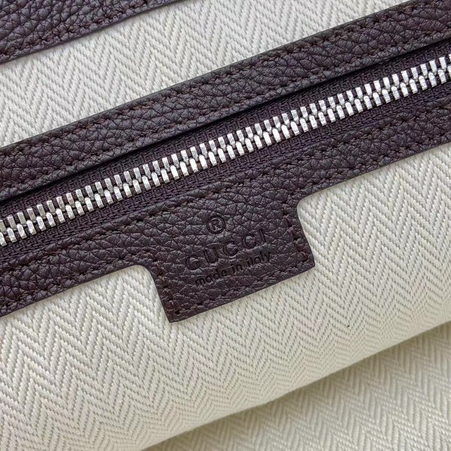 GUCCI B LARGE SHOULDER BAG 800194 dark brown