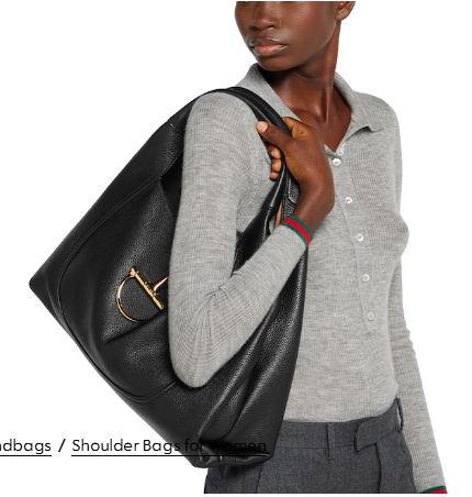 GUCCI SOFTBIT MAXI SHOULDER BAG 837466 black GUCCI SOFTBIT MAXI SHOULDER BAG 837466 black