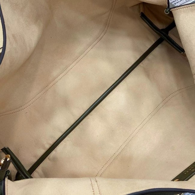 GUCCI SOFTBIT MAXI SHOULDER BAG 837466 Dark green