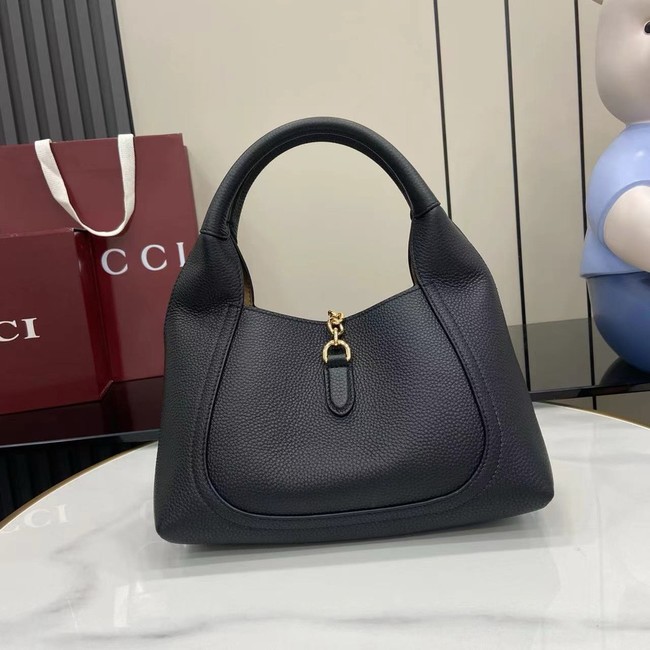 GUCCI SOFTBIT MEDIUM TOP HANDLE BAG 837467 black