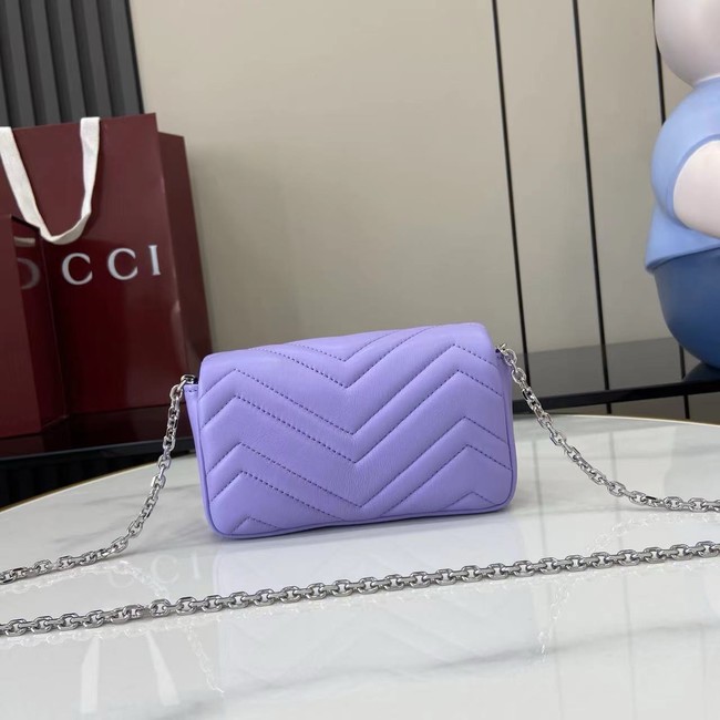 GUCCI GG MARMONT MINI SHOULDER BAG 841290 Purple
