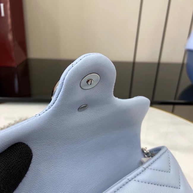 GUCCI GG MARMONT MINI SHOULDER BAG 841290 Light blue