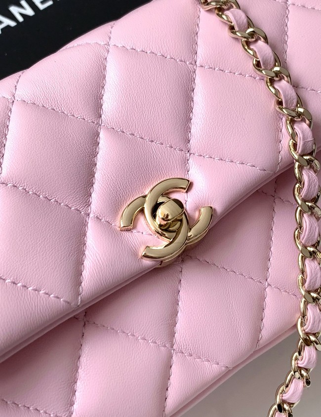 Chanel CLASSIC Original Lambskin 11.12 HANDBAG AS6564 pink