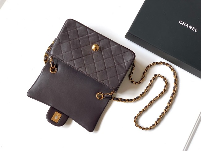 Chanel CLASSIC Original Leather 11.12 HANDBAG 1116 brown