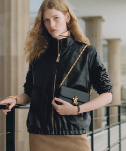 Louis Vuitton NEW Wallet On Chain LV Bloom M14581 black