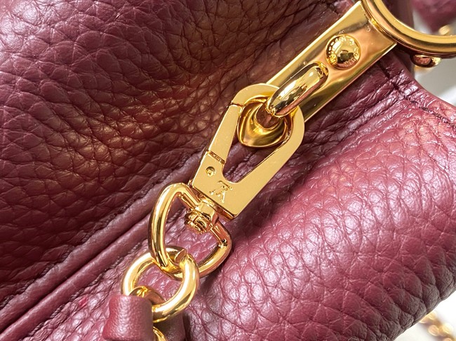 Louis Vuitton Capucines BB M48865 burgundy&Crystal