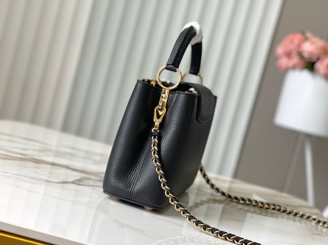 Louis Vuitton Capucines MM M23331 black&Crystal