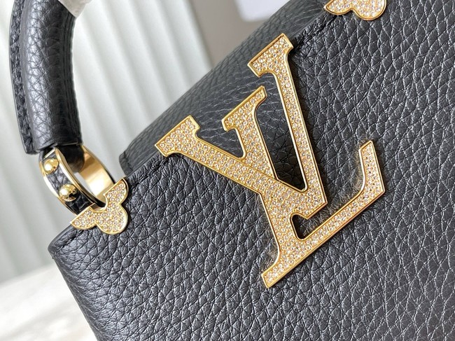 Louis Vuitton Capucines nano M24583 black&Crystal