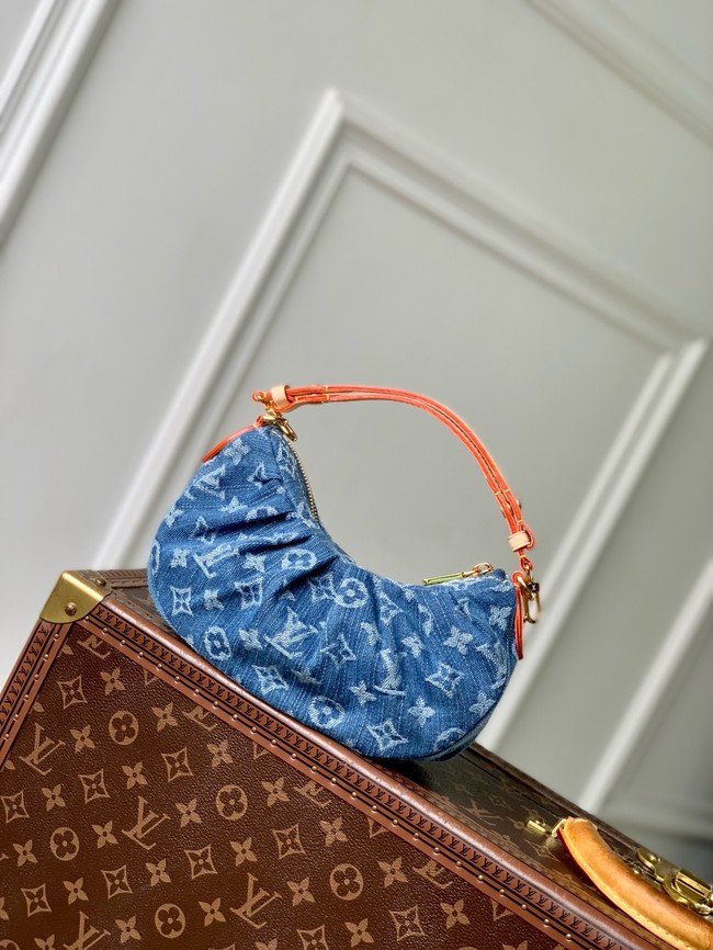Louis Vuitton NEW Pochette Valley M13571 Denim Blue
