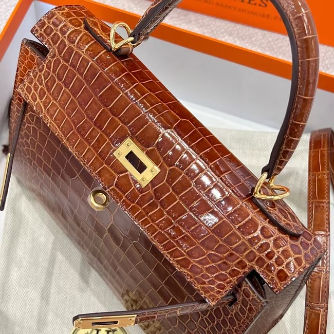 Hermes Kelly Shoulder Bags Nile crocodile leather KL3598-11