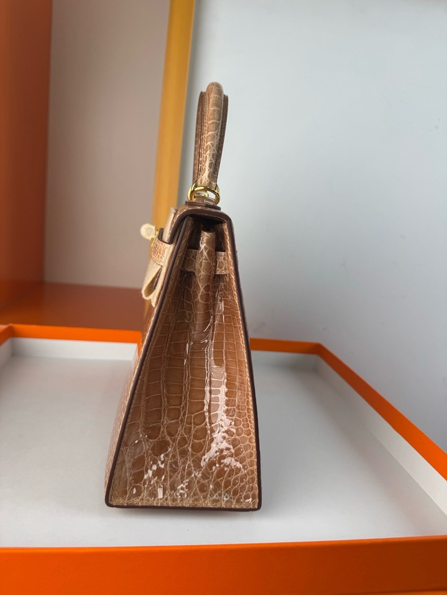 Hermes Kelly Shoulder Bags Nile crocodile leather KL3598-12