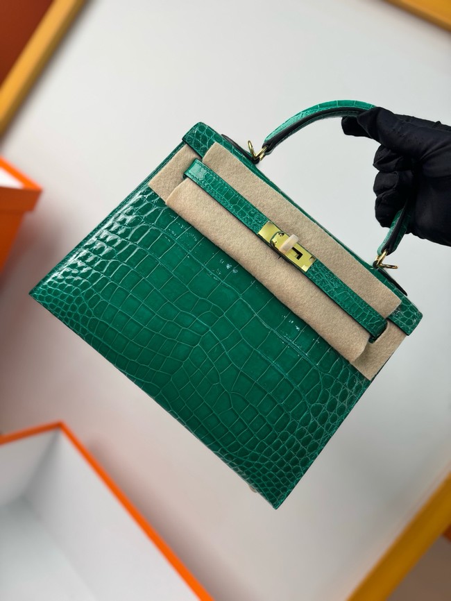 Hermes Kelly Shoulder Bags Nile crocodile leather KL3598-18