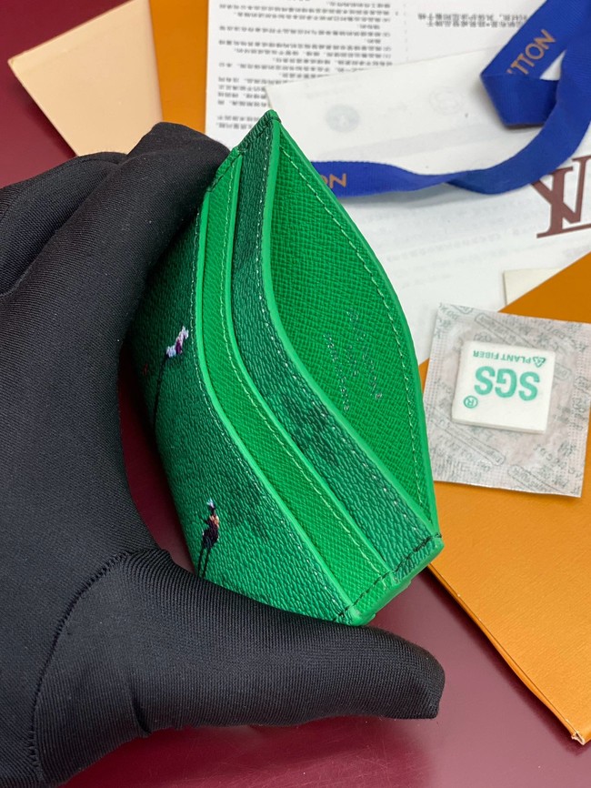 Louis Vuitton Double Card Holder M14864 Green